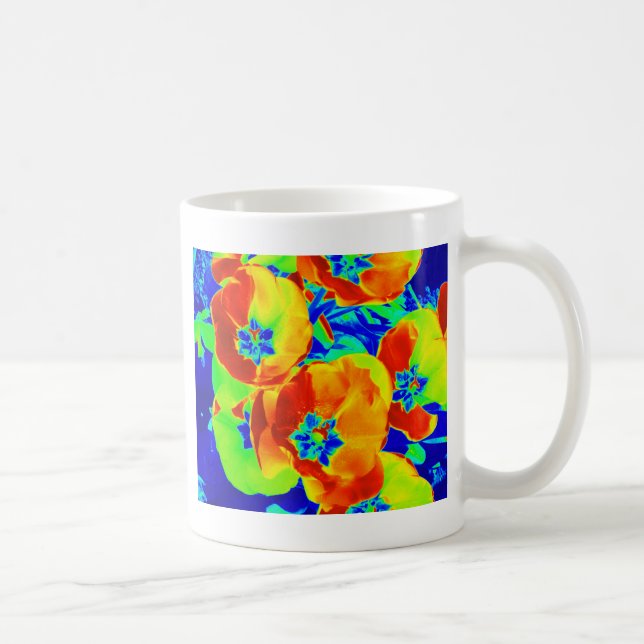 Mug tulipes fluorescentes (Droite)