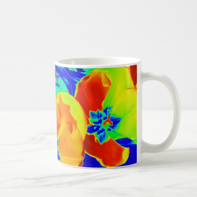 Mug tulipes fluorescentes (Droite)