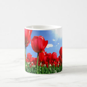 Mug Tulipes rouges au printemps