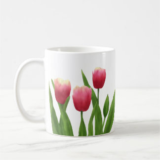 Mug Tulipes rouges avec verdure