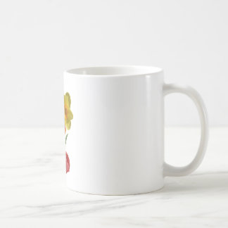 Mug Tulipes rouges et fleurs de jonquille jaunes