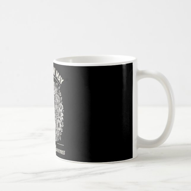 Mug Tumeur cérébrale sensibilisation porter gris en ma (Droite)