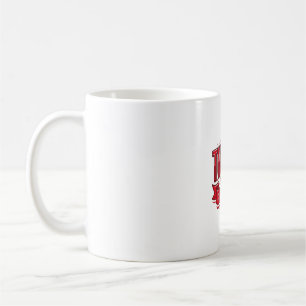Mug Tunisie Football 2026 Football Gras Pays Typograph