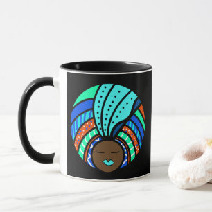 Mug Turban coloré, Turquoise