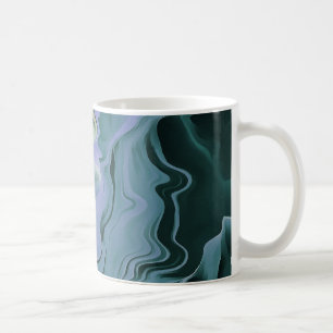 Mug Turbulence bleue Acrylique pour l'art Abstrait