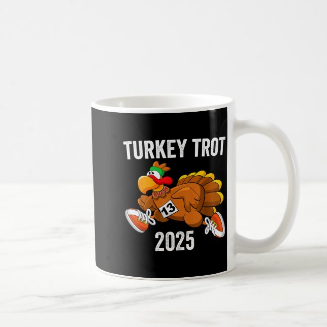 Mug Turkey Running Trot 2025 Funny Thanksgiving Men Wo (Droite)