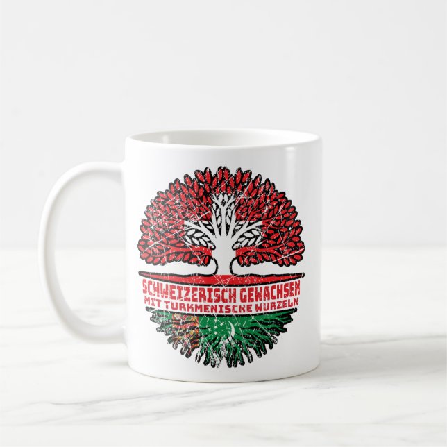Mug Turkménistan Arbre turkmène suisse (Gauche)