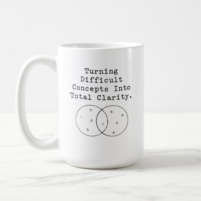 Mug Turning Difficult Concepts Into Total Clarity (Gauche)