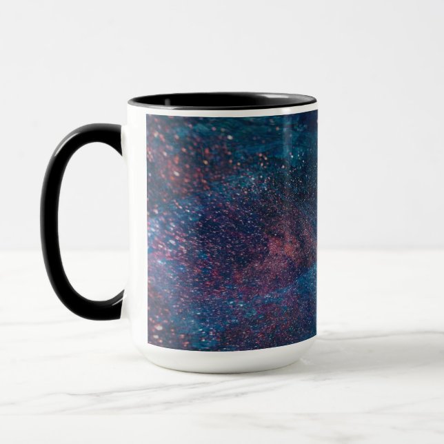 Mug Turqouise Galaxy Paint Sparkings (Gauche)