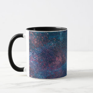 Mug Turqouise Galaxy Paint Sparkings