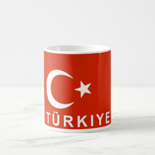 Mug Turquie Drapeau turc pays nom du texte turc