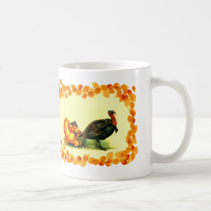 Mug Turquie vintage et Citrouille Thanksgiving Cadeau