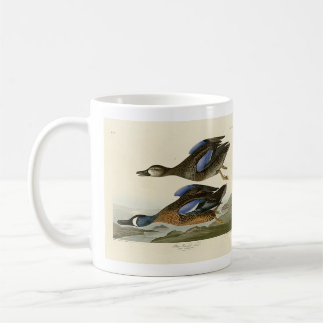 Mug Turquoise à ailes bleues d'Audubon's Birds of Amer (Gauche)