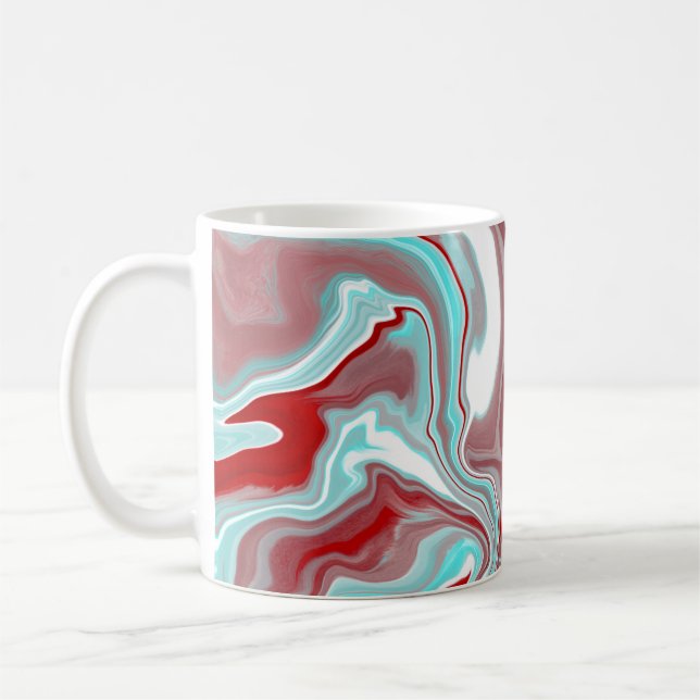 Mug Turquoise, Bourgogne, persiennes en marbre rouge e (Gauche)