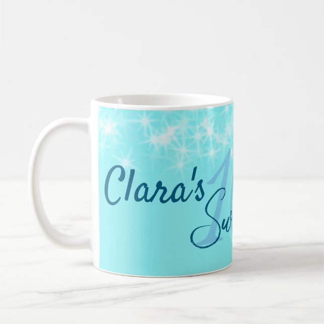 Mug Turquoise turquoise agate doux 16 anniversaire ajo (Gauche)