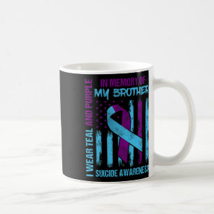 Mug Turquoise Violet Ruban Suicide Sensibilisation Ind