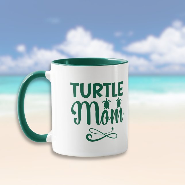 Mug Turtle Mom Environmental Beach Theme (Créateur téléchargé)