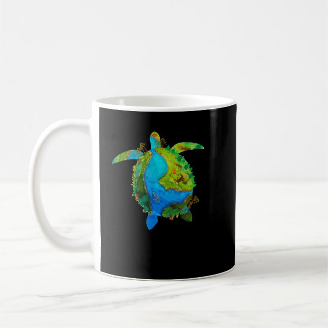 Mug Turtle Sea Turtle Planet 22 avril Jour des terres  (Gauche)