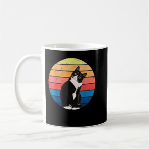 Mug Tuxedo Chat Cadeau Couleurs rétro pour Amoureux de
