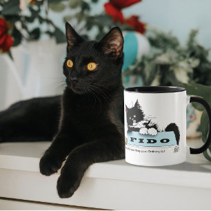 Mug Tuxedo Chat Drôle Bol de Chien Violet