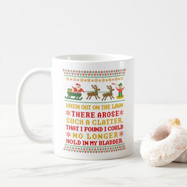Mug Twas drôle la nuit avant Noël humoristique (Avec donut)
