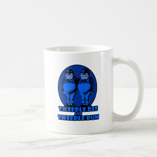 Mug Tweedle Dee et Tweedle le bleu de logo de Dum (Droite)