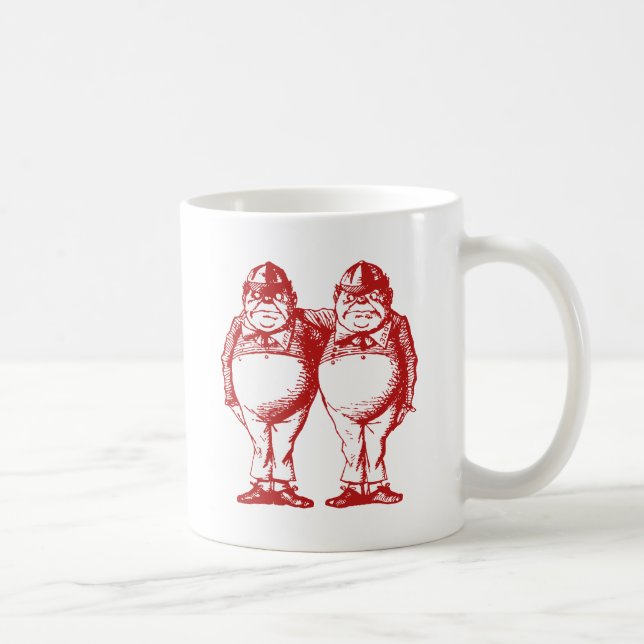 Mug Tweedle Dee et Tweedle le rouge encré par Dum (Droite)