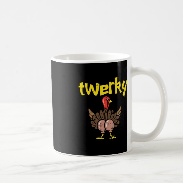 Mug Twerky Turkey Butt Fun Thanksgiving Twerk Dance Pu (Droite)