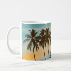 Mug Twilight Tropical : Cocout Palm Silhouette