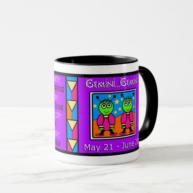 Mug Twin Gemini Martians (Devant droit)