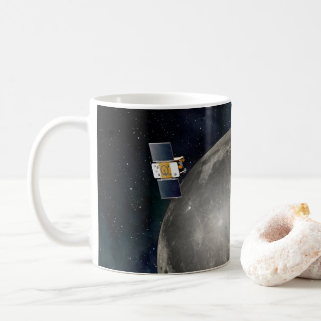 Mug Twin Grail Spacecraft Orbitant La Lune. (Avec donut)