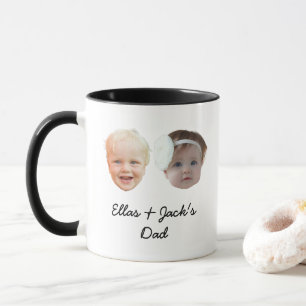 Mug Twins Baby Face Cadeaux Personnalisés Pour Papa Ma