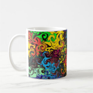 Mug Twirlers colorés Abstraits /
