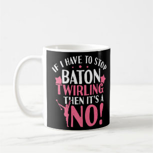 Mug Twirlers Majorette Baton Twirling Dance Girl Silho