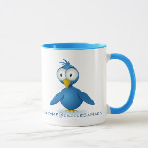 Mug Twitter Suivez-moi @ Votre Nom D'Utilisateur