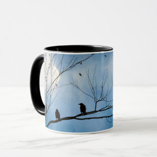 Mug Two Crows On A Branch