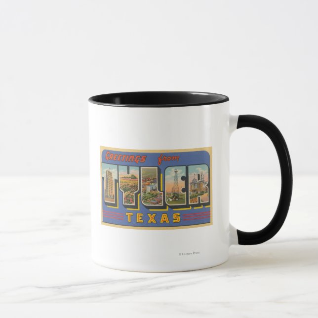 Mug Tyler, TexasScènes de grandes lettresTyler, TX (Droite)