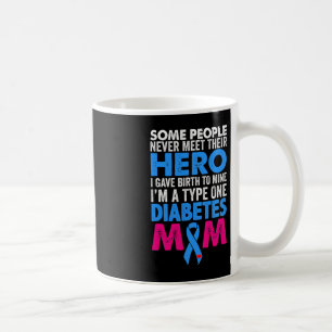 Mug Type 1 Diabète Mère Mère T1D Sensibilisation au di
