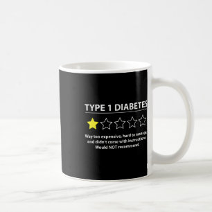 Mug Type 1 Diabète T1d Une étoile Notation Sensibilisa