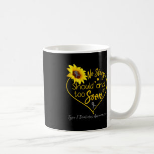 Mug Type 1 Sensibilisation au diabète Aucune histoire