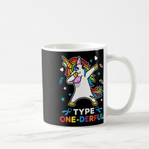 Mug Type 1 Sensibilisation au diabète Unicorne Type Un