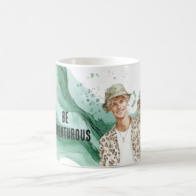 Mug Type blond avec singe (Centre)