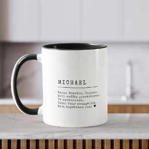 Mug Type de Cool de définition de nom personnalisé mod