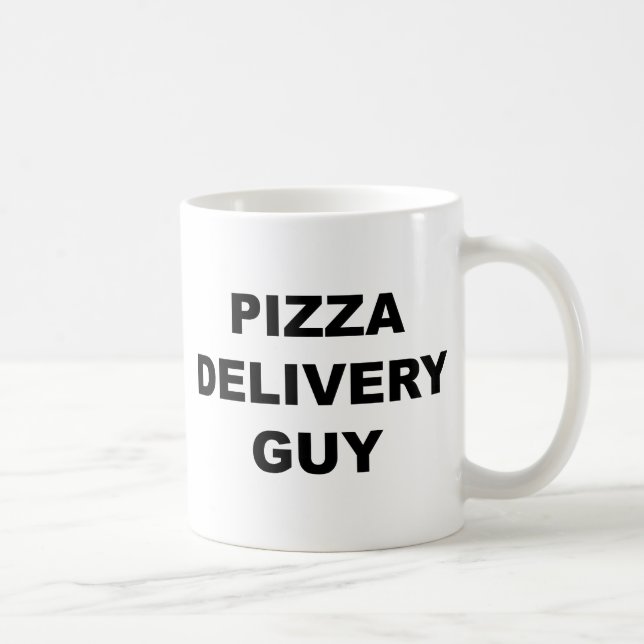 Mug Type de la livraison de pizza (Droite)