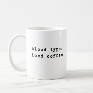 Mug Type de sang Citations Inspirationnelles minimal