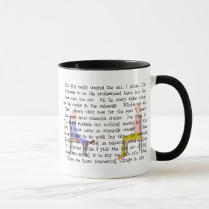 Mug Type déplaisant de fente de trottoir d'art