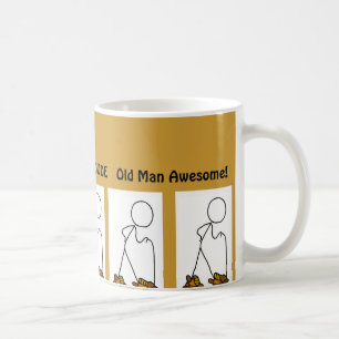 Mug Type impressionnant de randonneur de vieil homme