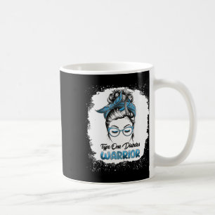 Mug Type Un guerrier du diabète Bleached Messy Bun Bel
