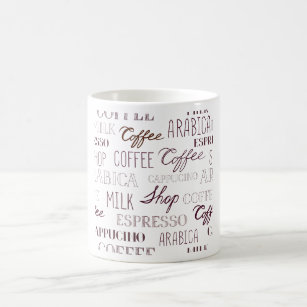 Mug Types De Boissons De Café