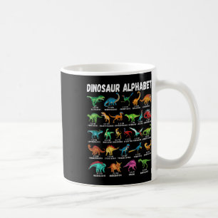 Mug Types de dinosaures alphabet A-z Abc identificatio